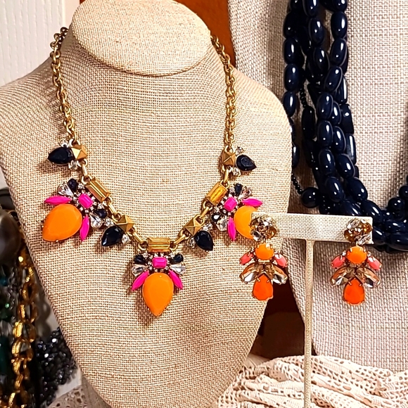 11-Item Designer Navy & Pink Jewel Lot w Stella&Dot, VS, J. Crew & Vineyard Vine - Picture 2 of 12